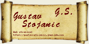 Gustav Stojanić vizit kartica
